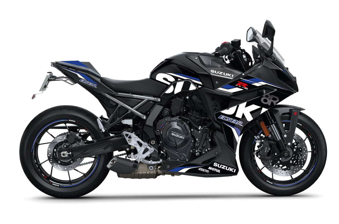 Stickerset GSX8R Sport, zwart/blauw mat