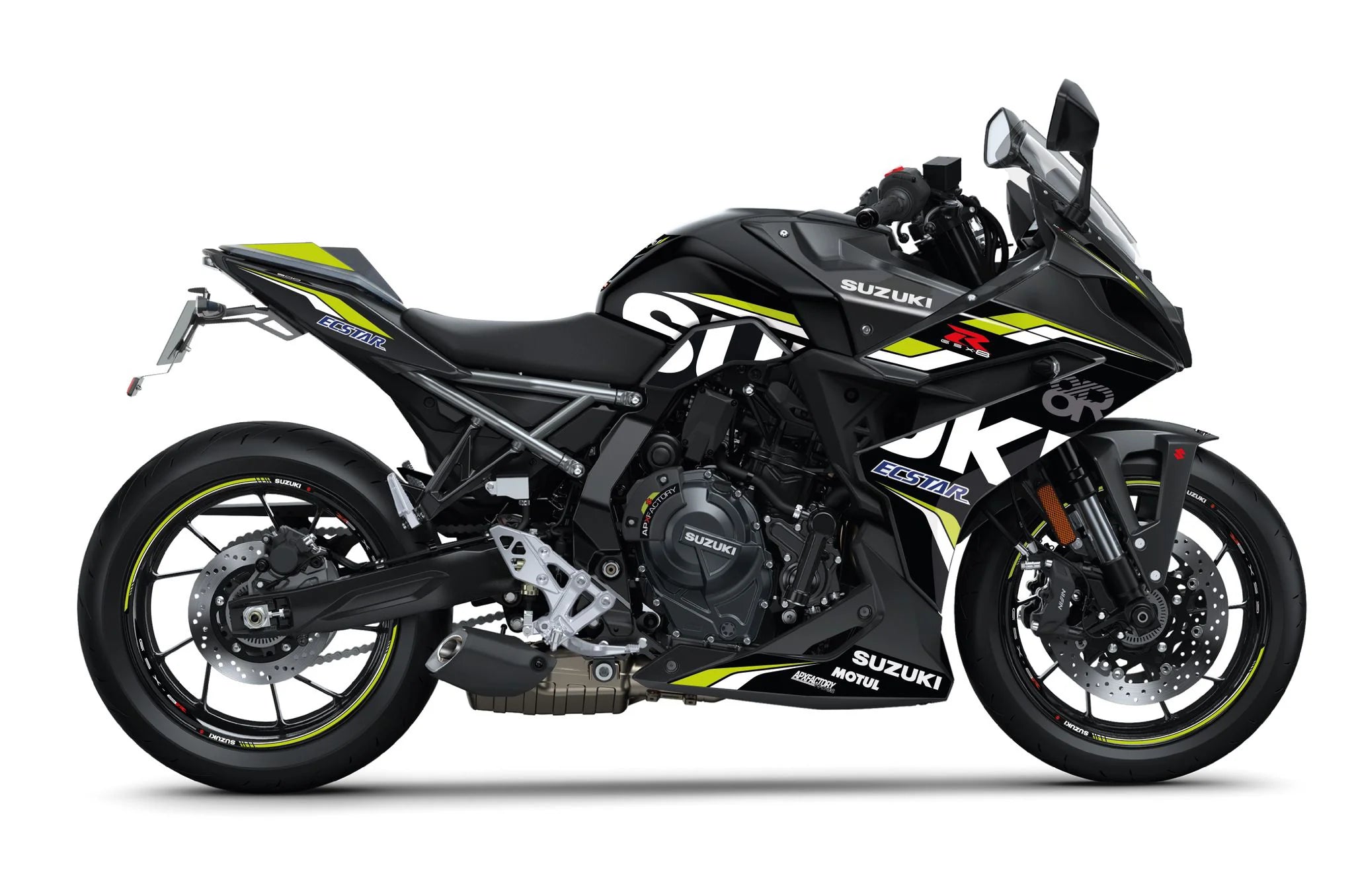 Stickerset GSX8R Sport, zwart/geel mat