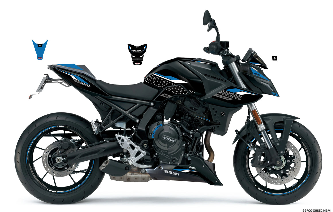 Stickerset GSX-8S Sport, Zwart/Blauw