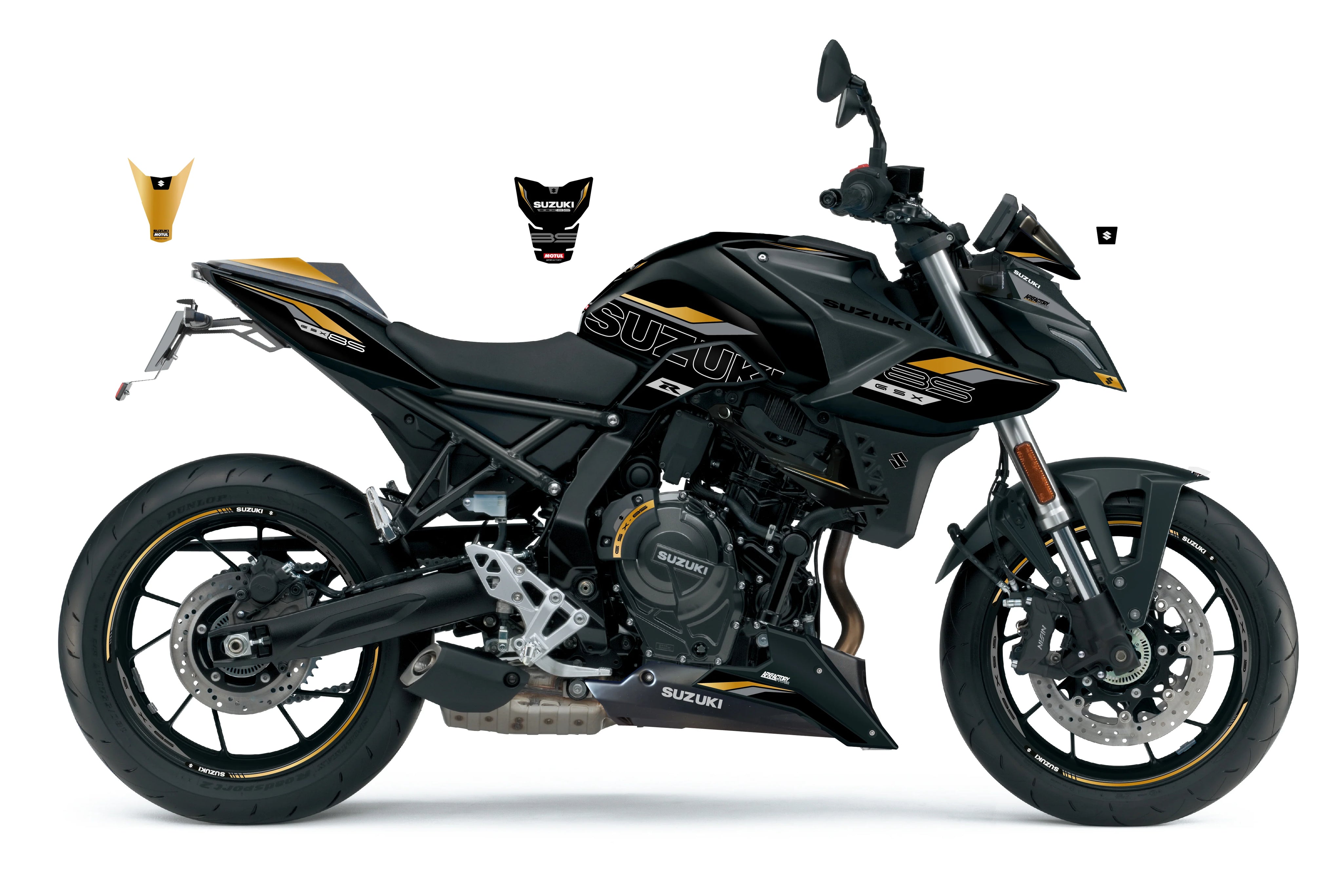 Stickerset GSX-8S Zwart/Goud