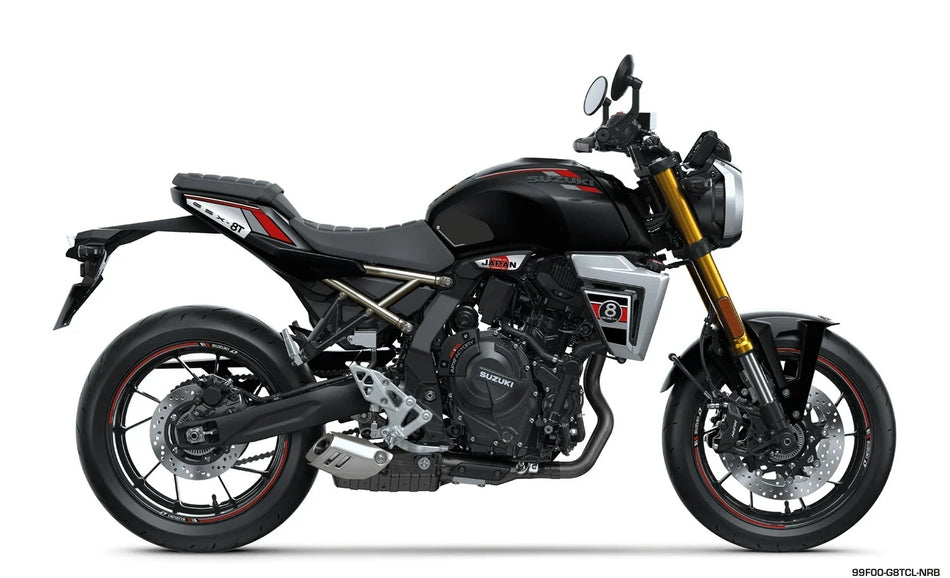 Stickerset GSX-8T Zwart/Rood/Grijs