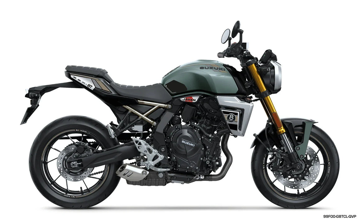 Stickerset GSX-8T Groen/Goud/Grijs