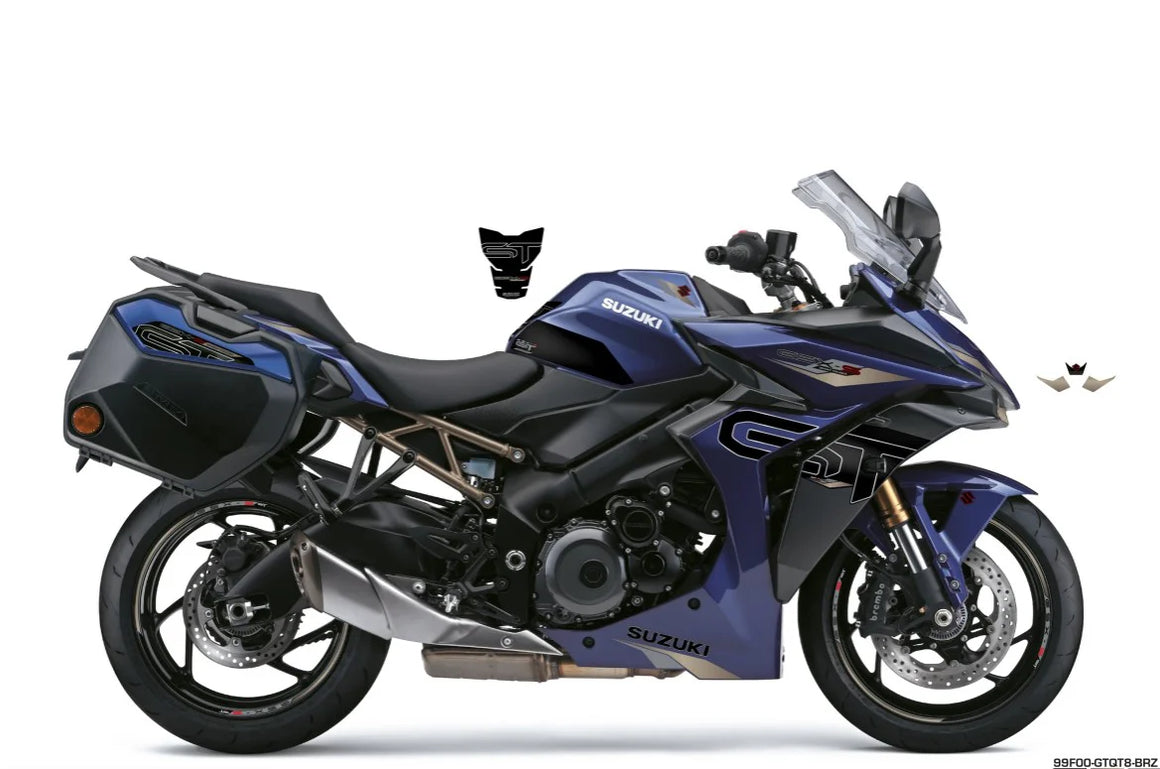 Stickerset GSX-S GT QT8 Zwart/Brons