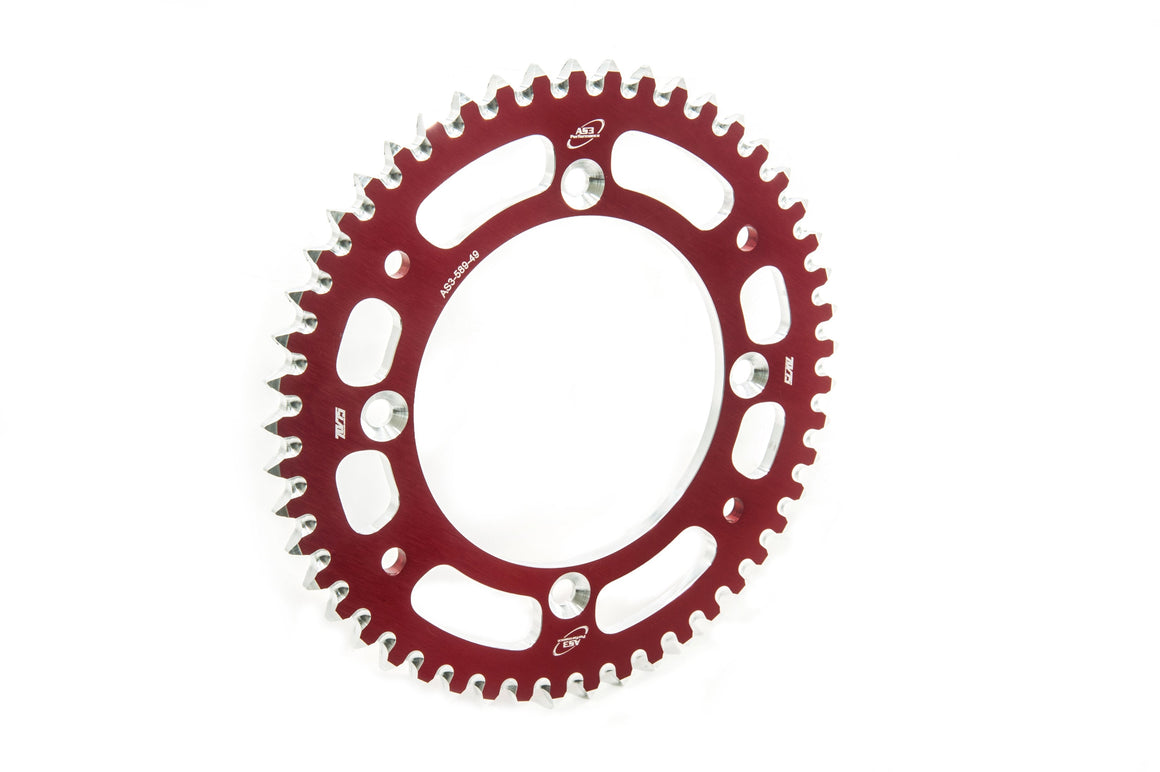 GAS GAS MC 65 2025-2026 AS3 7075 ALUMINIUM REAR SPROCKET 420 46T RED