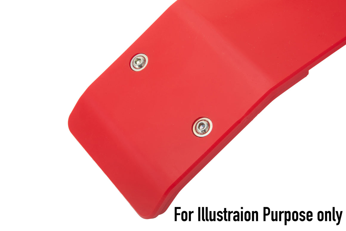 RIEJU MR 250 300 2026 AS3 DTC PLASTIC SKID PLATE AND LINKAGE GUARD RED