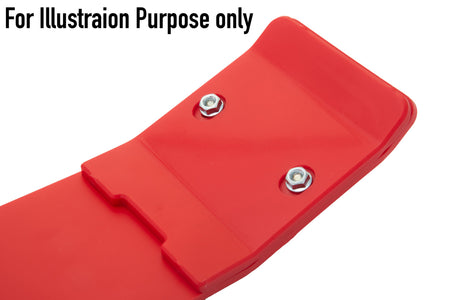 RIEJU MR 250 300 2026 AS3 DTC PLASTIC SKID PLATE AND LINKAGE GUARD RED