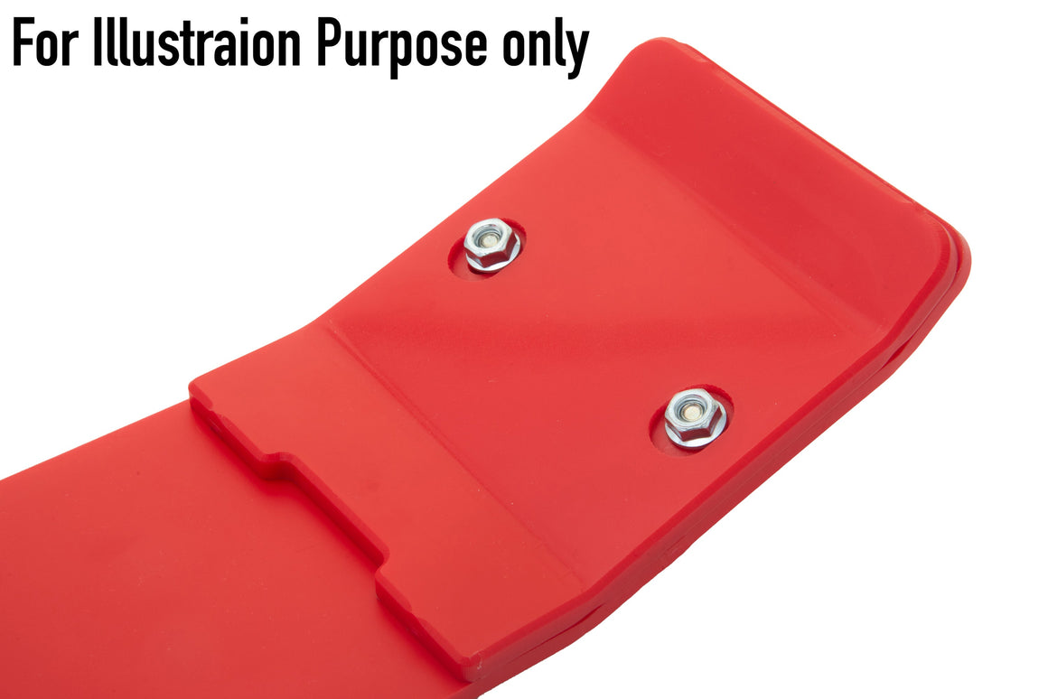 GAS GAS EC EX 250 350 F 2021-2023 AS3 DTC PLASTIC SKID PLATE AND LINKAGE GUARD RED