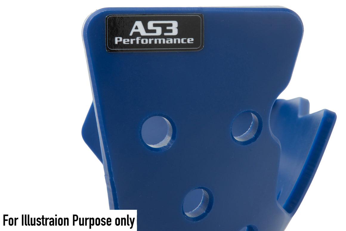 SHERCO SE 250 300 2017-2018 AS3 DTC PLASTIC SKID PLATE AND LINKAGE GUARD BLUE