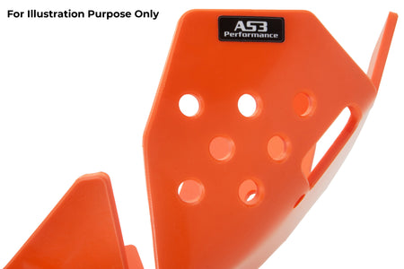 KTM 250 300 SX XC 2017-2018 AS3 DTC PLASTIC SKID PLATE AND LINKAGE GUARD ORANGE