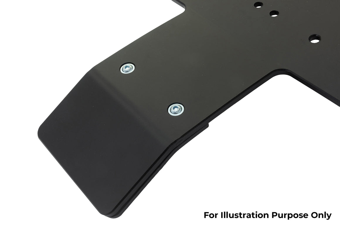 SHERCO SE 250 300 2019-2024 AS3 DTC PLASTIC SKID PLATE AND LINKAGE GUARD BLACK