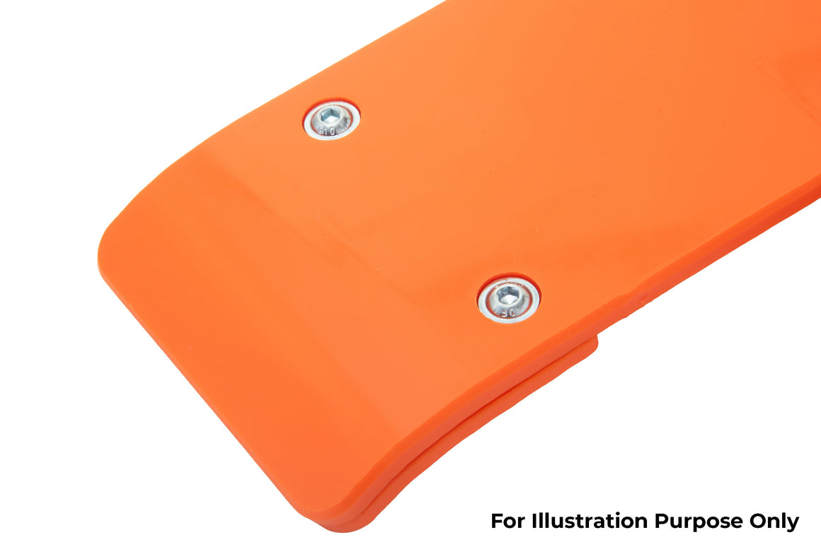 KTM 250 300 SX XC 2017-2018 AS3 DTC PLASTIC SKID PLATE AND LINKAGE GUARD ORANGE