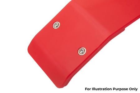 HONDA CRF 250 R RX 2021-2024 AS3 DTC PLASTIC SKID PLATE AND LINKAGE GUARD RED