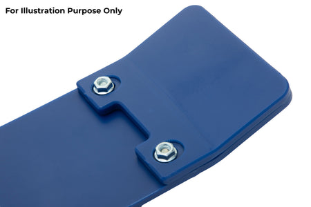 YAMAHA YZ 125 2006-2025 AS3 DTC PLASTIC SKID PLATE AND LINKAGE GUARD BLUE