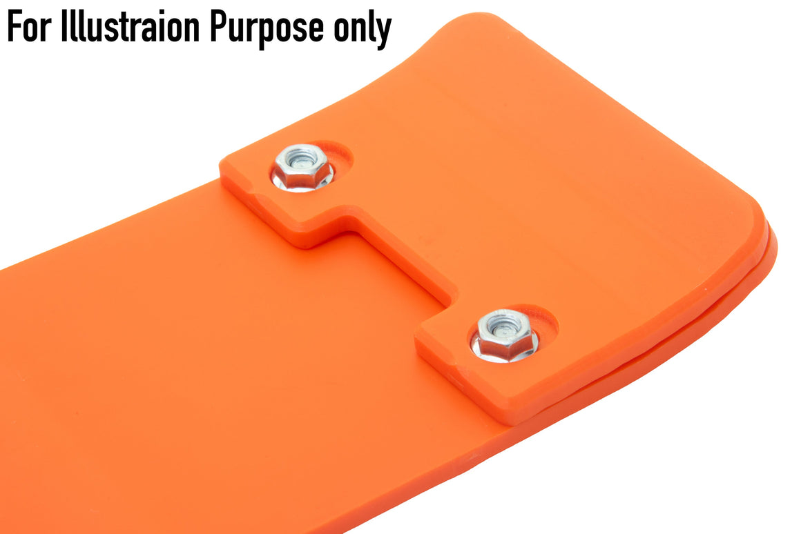 KTM 450 SX-F XC-F 2023-2025 AS3 DTC PLASTIC SKID PLATE AND LINKAGE GUARD ORANGE