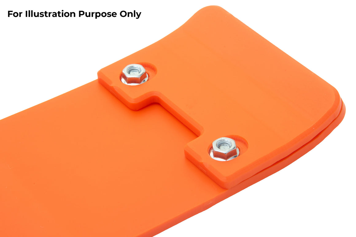 KTM 250 300 SX XC 2017-2018 AS3 DTC PLASTIC SKID PLATE AND LINKAGE GUARD ORANGE