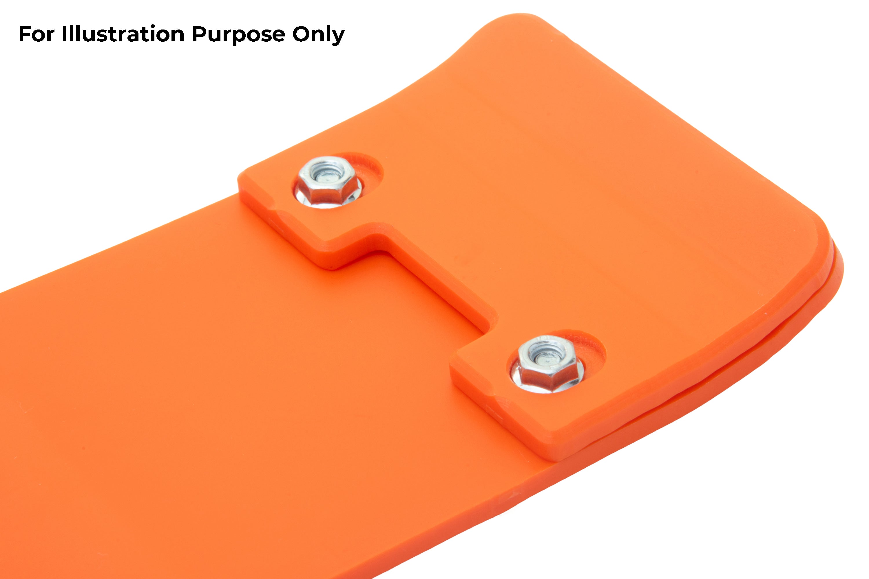 KTM 250 300 SX XC 2017-2018 AS3 DTC PLASTIC SKID PLATE AND LINKAGE GUARD ORANGE