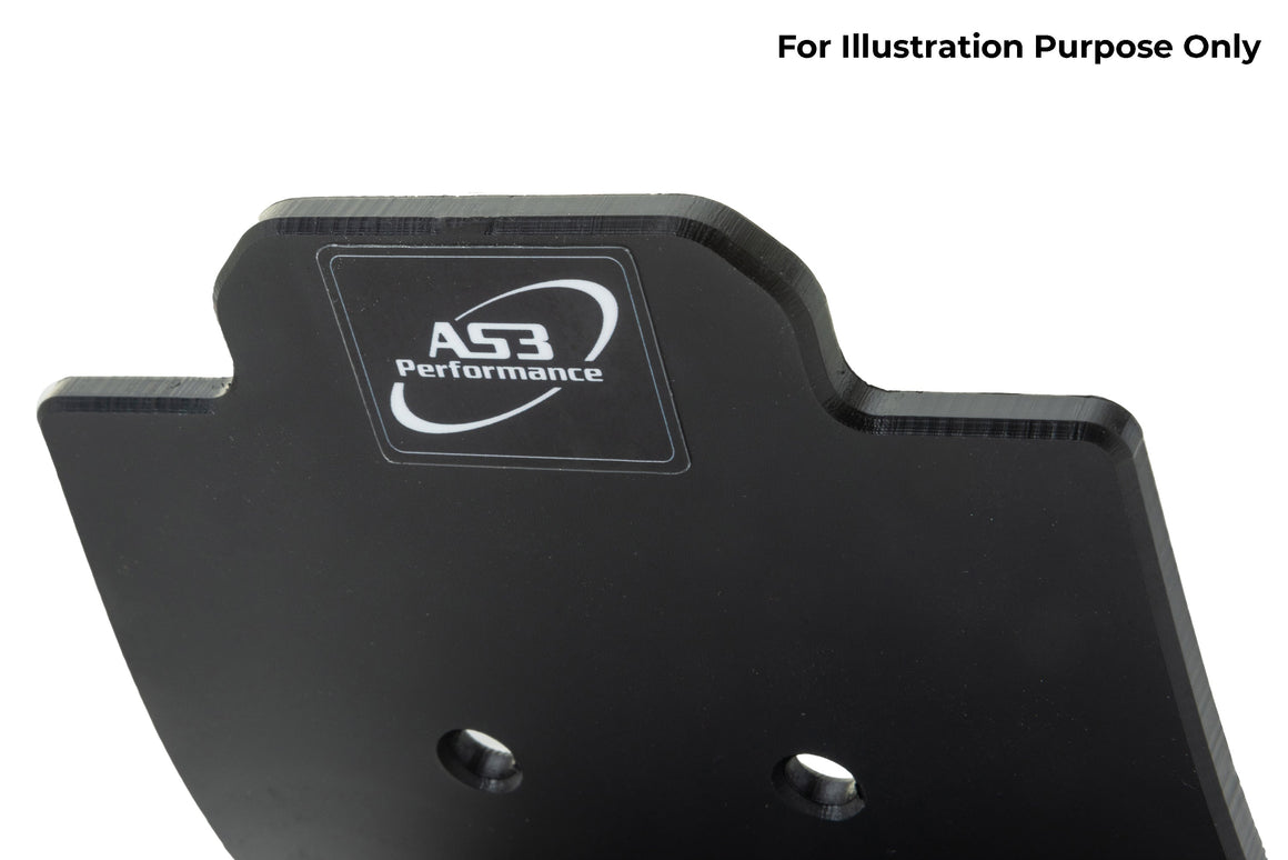 SHERCO SE 250 300 2019-2024 AS3 DTC PLASTIC SKID PLATE AND LINKAGE GUARD BLACK