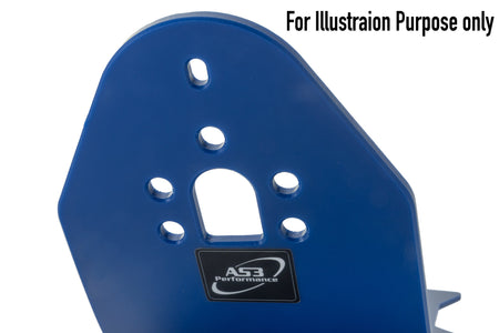 YAMAHA YZ 450 F 2014-2017 AS3 DTC PLASTIC SKID PLATE SUMP GUARD BLUE