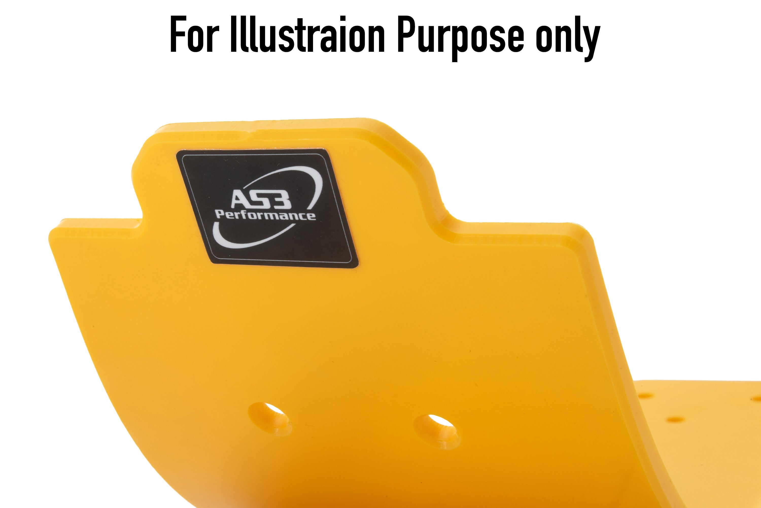 SUZUKI RMZ 250 2015-2023 AS3 DTC PLASTIC SKID PLATE SUMP GUARD YELLOW