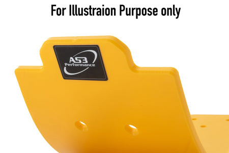 SUZUKI RMZ 250 2015-2023 AS3 DTC PLASTIC SKID PLATE SUMP GUARD YELLOW