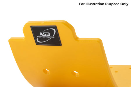 SUZUKI DRZ 400 S SM 2000-2025 AS3 DTC PLASTIC SKID PLATE SUMP GUARD YELLOW