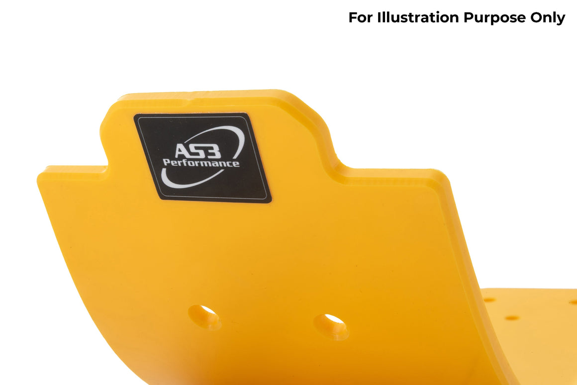 SUZUKI RMZ 250 2010-2014 AS3 DTC PLASTIC SKID PLATE SUMP GUARD YELLOW