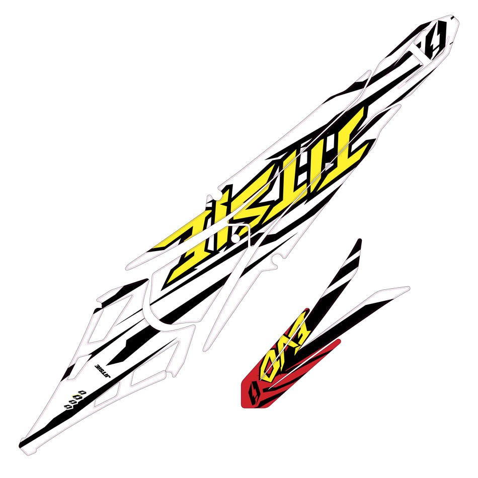Jitsie Front/Rear Mudguard Sticker Retro Beta Evo 20-25