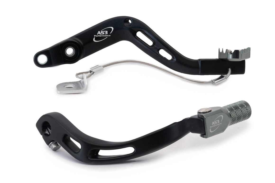 AS3 Factory Series Rempedaal & Versnellingspook Zwart