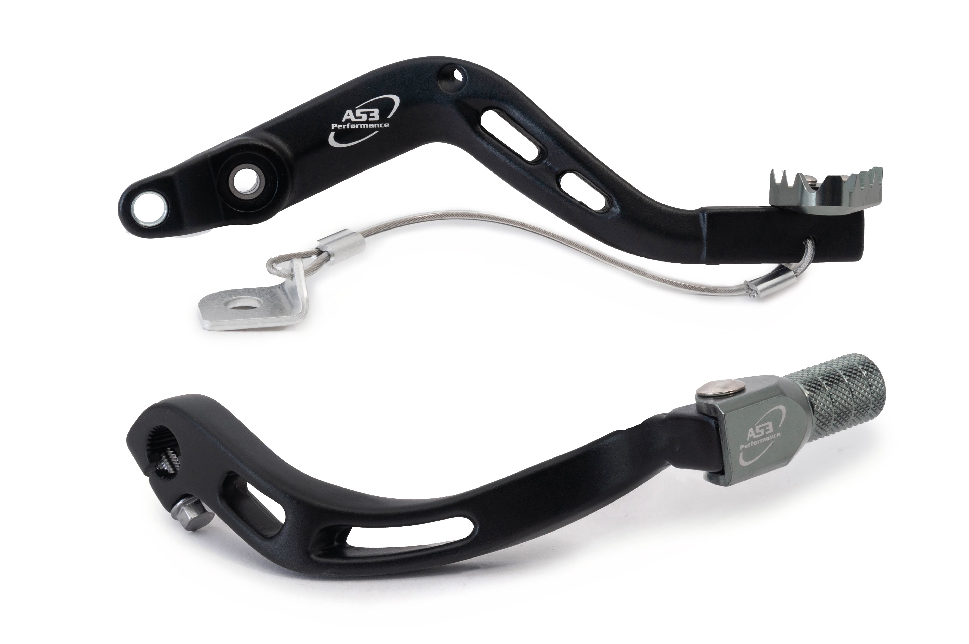 AS3 Factory Series Rempedaal & Versnellingspook Zwart