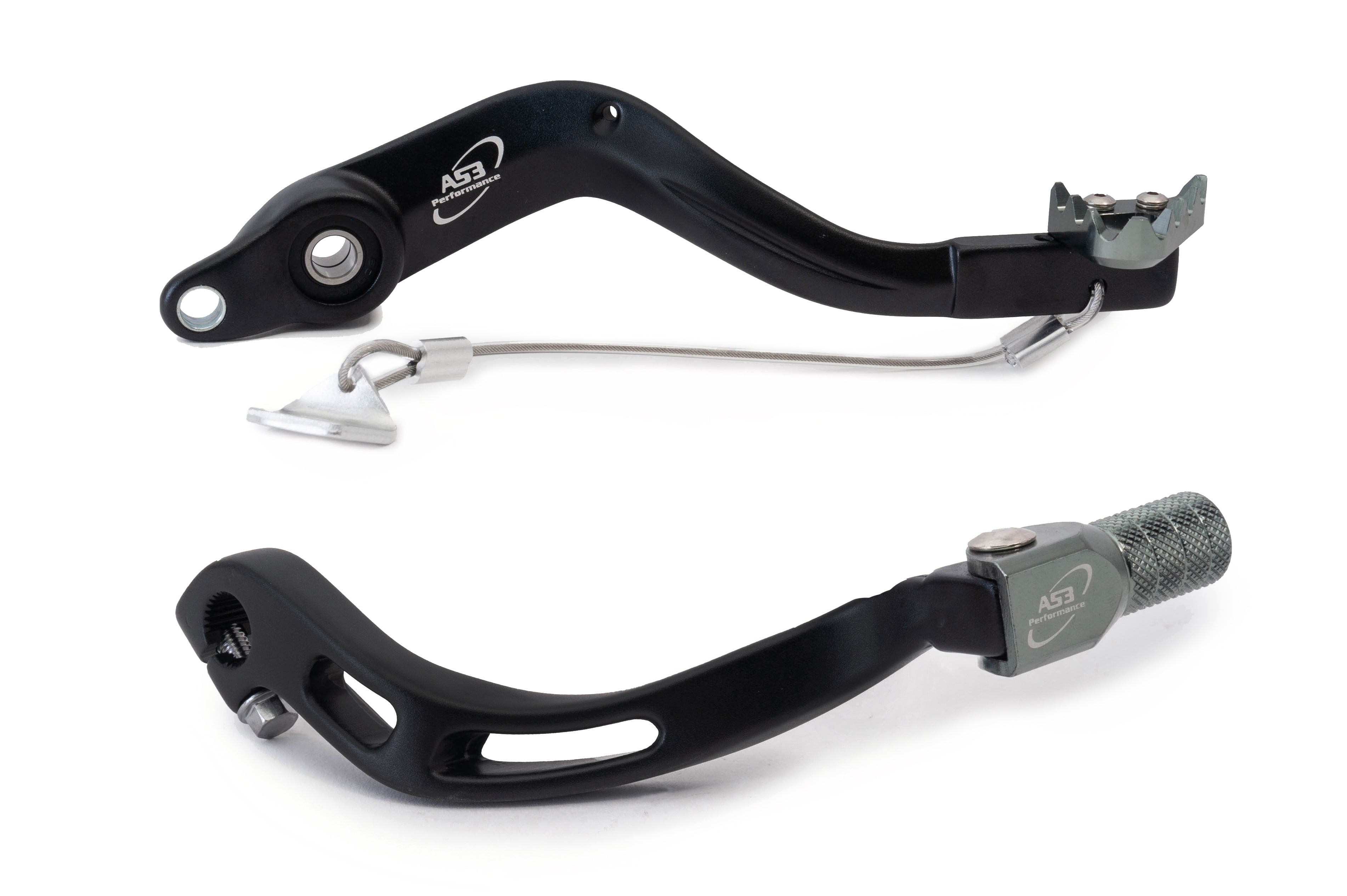 AS3 Factory Series Rempedaal & Versnellingspook Zwart