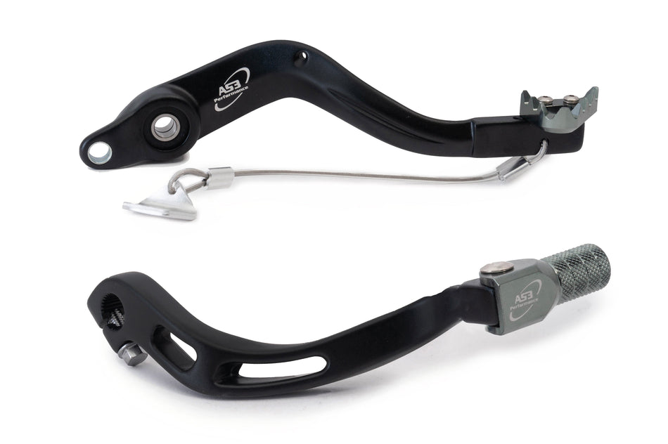 AS3 Factory Series Rempedaal & Versnellingspook Zwart