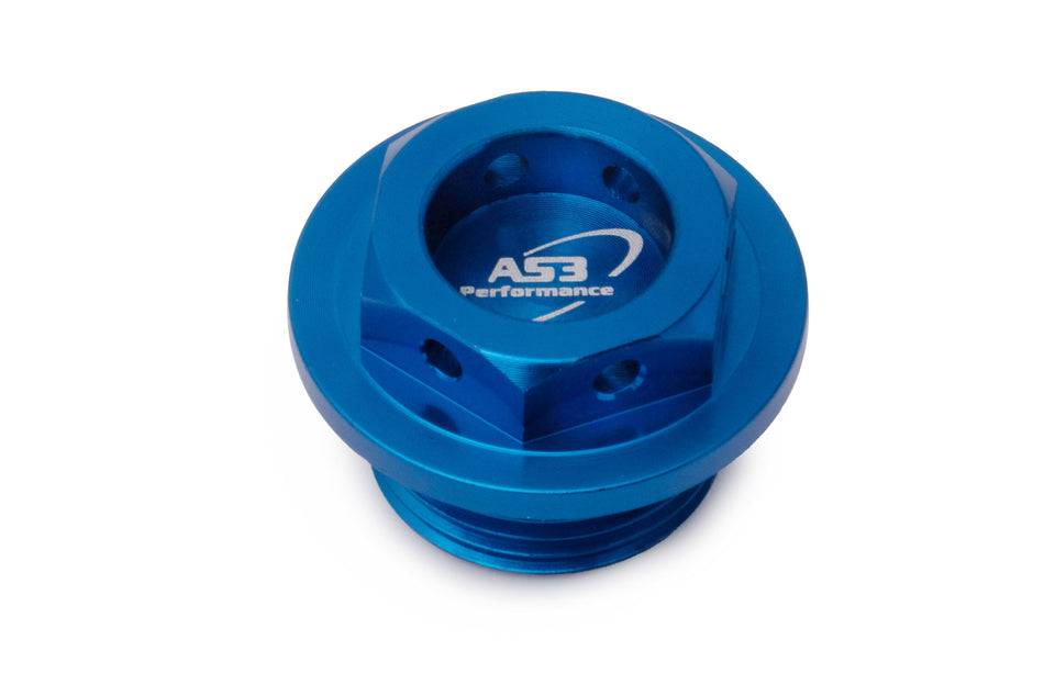 AS3 ALUMINUM OIL FILLER PLUG BLUE BETA 125 200 250 300 RR XTRAINER 2018-2023
