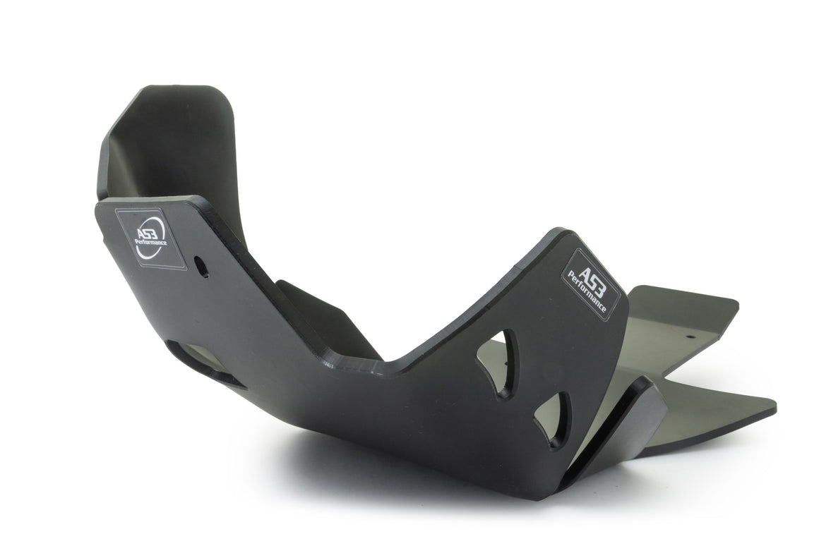 BETA 250 300 RR 2013-2017 AS3 DTC PLASTIC SKID PLATE AND LINKAGE GUARD BLACK