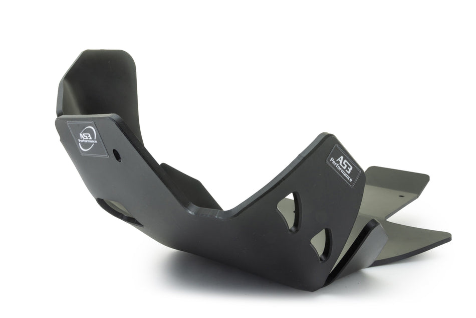 BETA 250 300 RR 2013-2017 AS3 DTC PLASTIC SKID PLATE AND LINKAGE GUARD BLACK