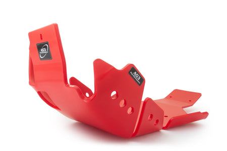 BETA 250 300 RR 2020-2024 AS3 DTC PLASTIC SKID PLATE AND LINKAGE GUARD RED
