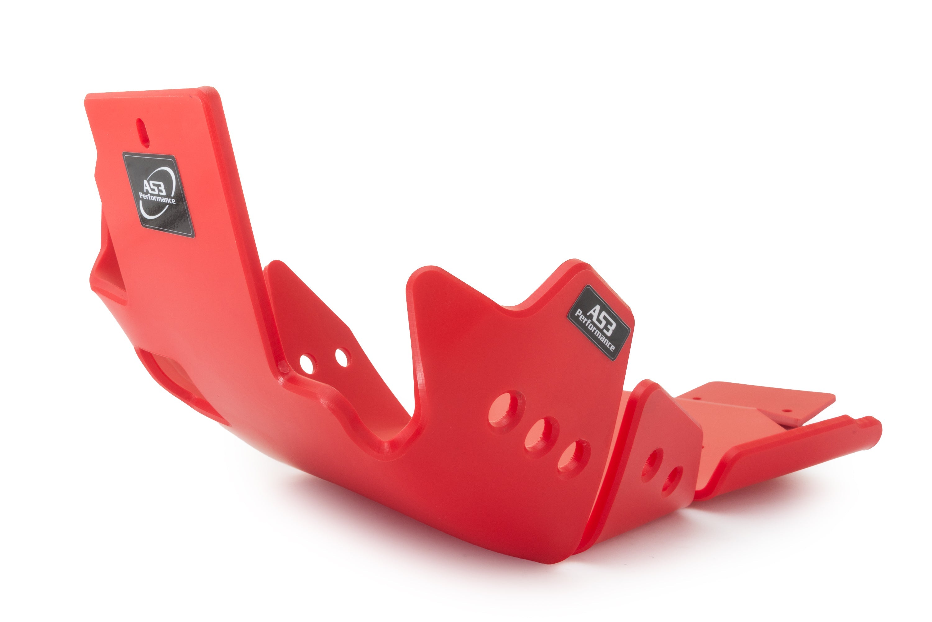 BETA 250 300 RR 2025 AS3 DTC PLASTIC SKID PLATE AND LINKAGE GUARD RED