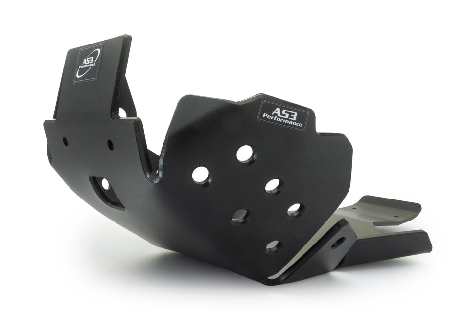 BETA 350 390 430 480 RR 2020-2024 AS3 DTC PLASTIC SKID PLATE AND LINKAGE GUARD BLACK
