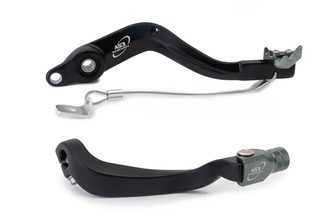 AS3 Factory Series Rempedaal & Versnellingspook Zwart