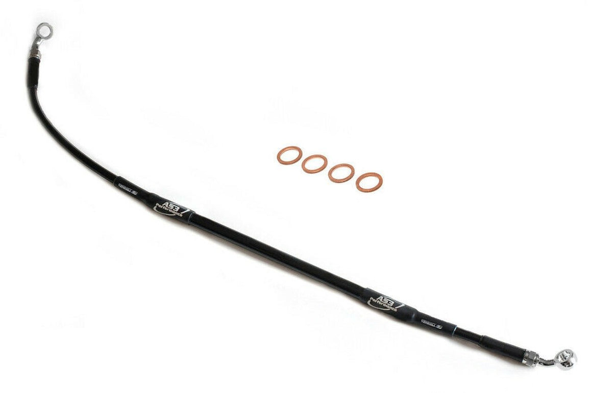 STARK VARG 2021-2026 AS3 VENHILL BRAIDED REAR FOOT BRAKE LINE HOSE BLACK