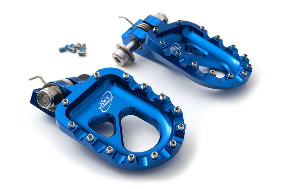 AS3 Racing Series Voetsteunen Blauw