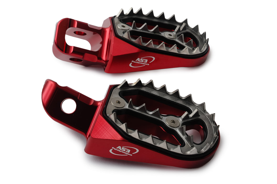 AS3 Factory Series Voetsteunen Rood