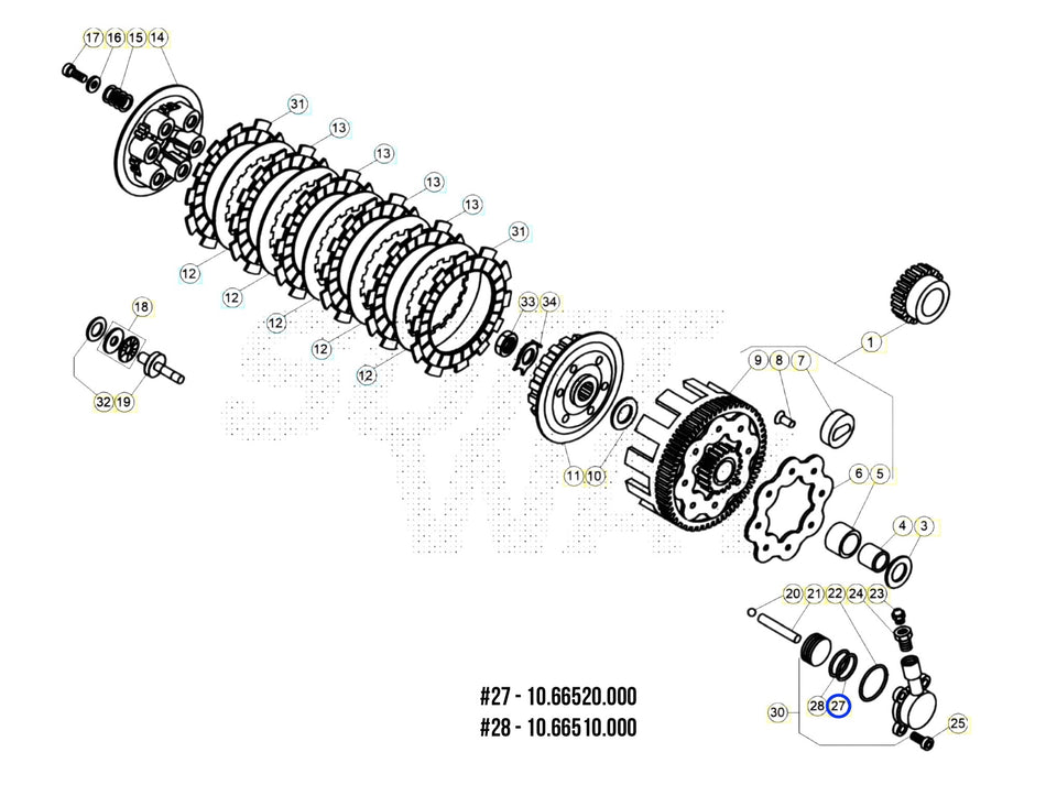 Jitsie O-Ring Clutch Piston NBR 23.52X1.78MM Beta Techno/Rev/Evo 96-25