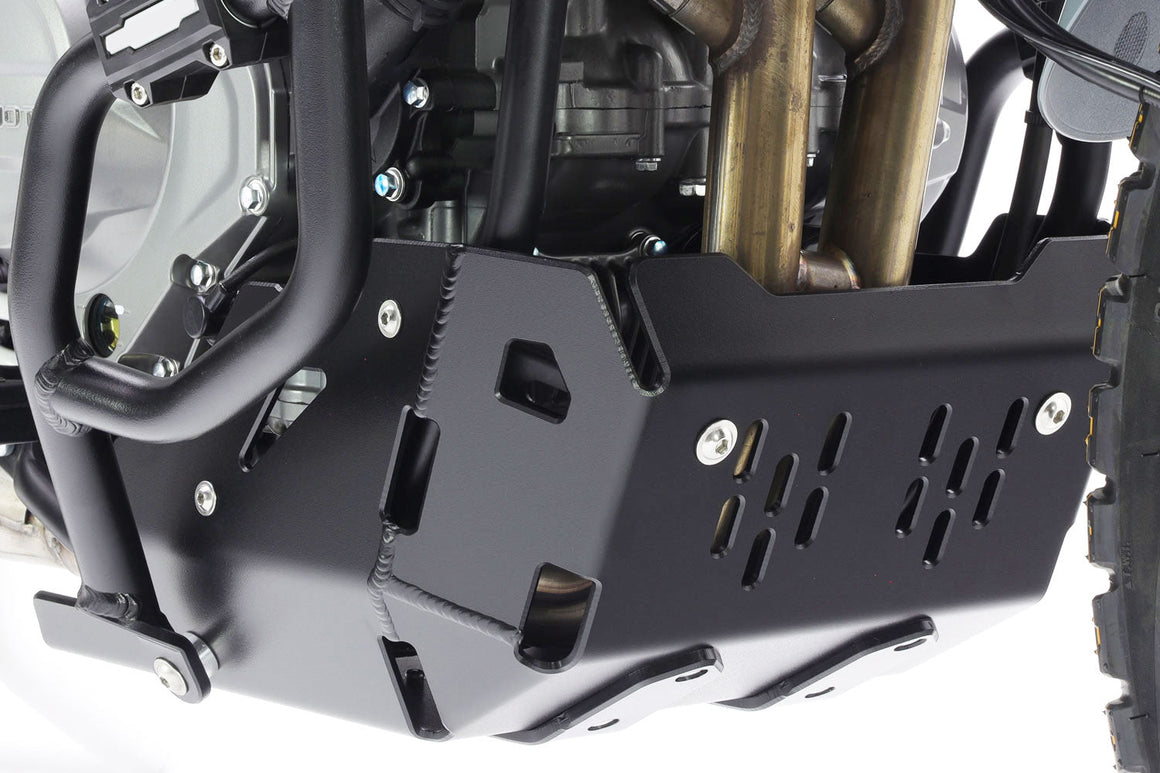 CF MOTO 450 MT 2024 AS3 ALUMINIUM SKID PLATE SUMP BASH GUARD BLACK
