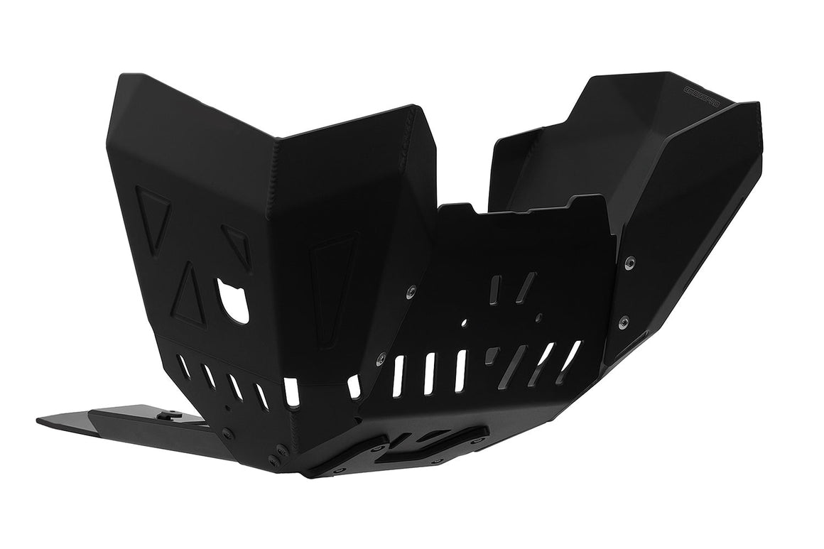 CF MOTO 800 MT-X 2025 AS3 ALUMINIUM SKID PLATE SUMP BASH GUARD BLACK