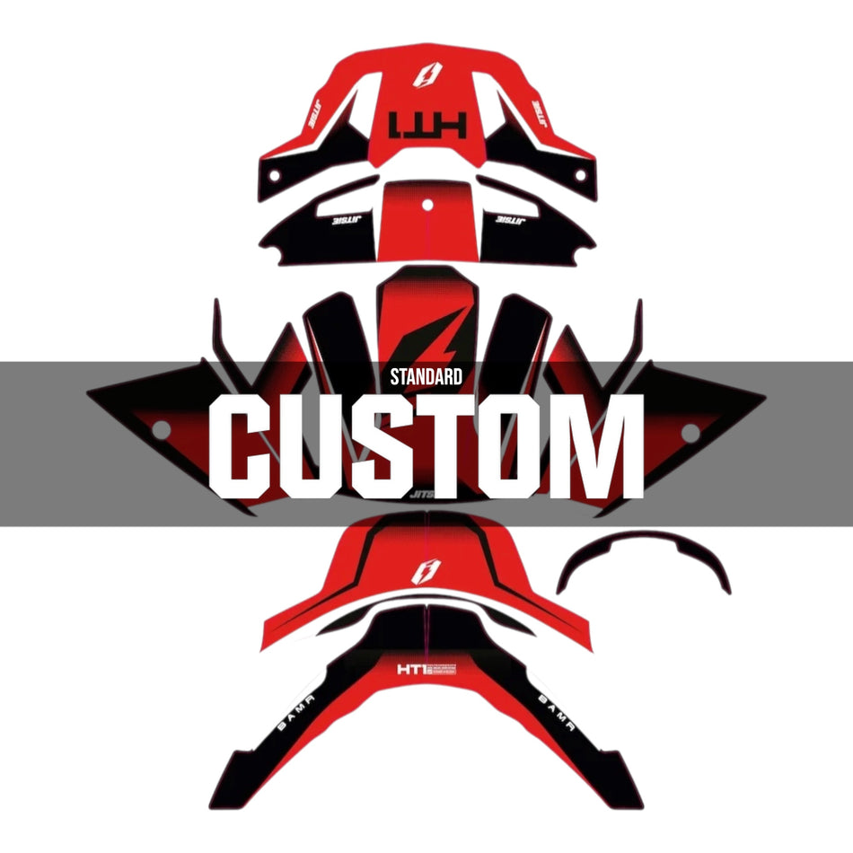 Jitsie Custom HT1 Helmet Sticker Wrap Bamr