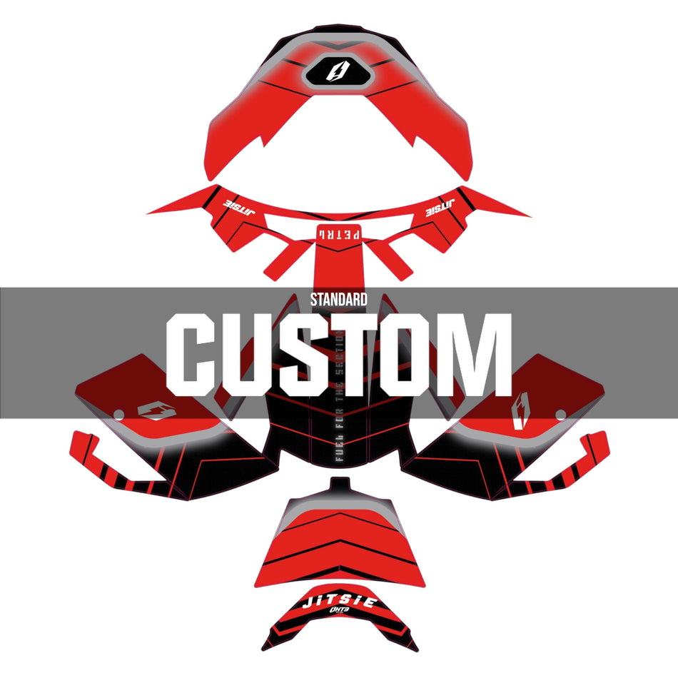 Jitsie Custom HT3 Helmet Sticker Wrap Petrl