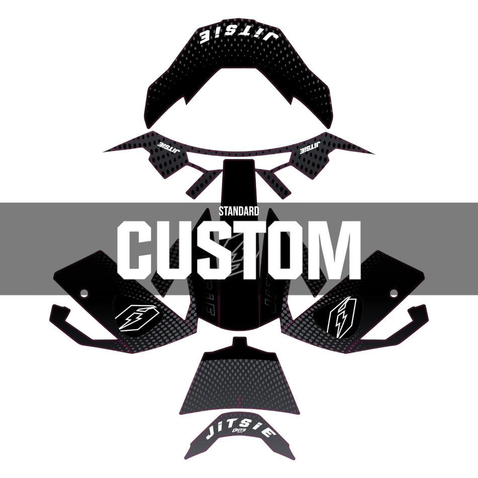 Jitsie Custom HT3 Helmet Sticker Wrap Solid 2026