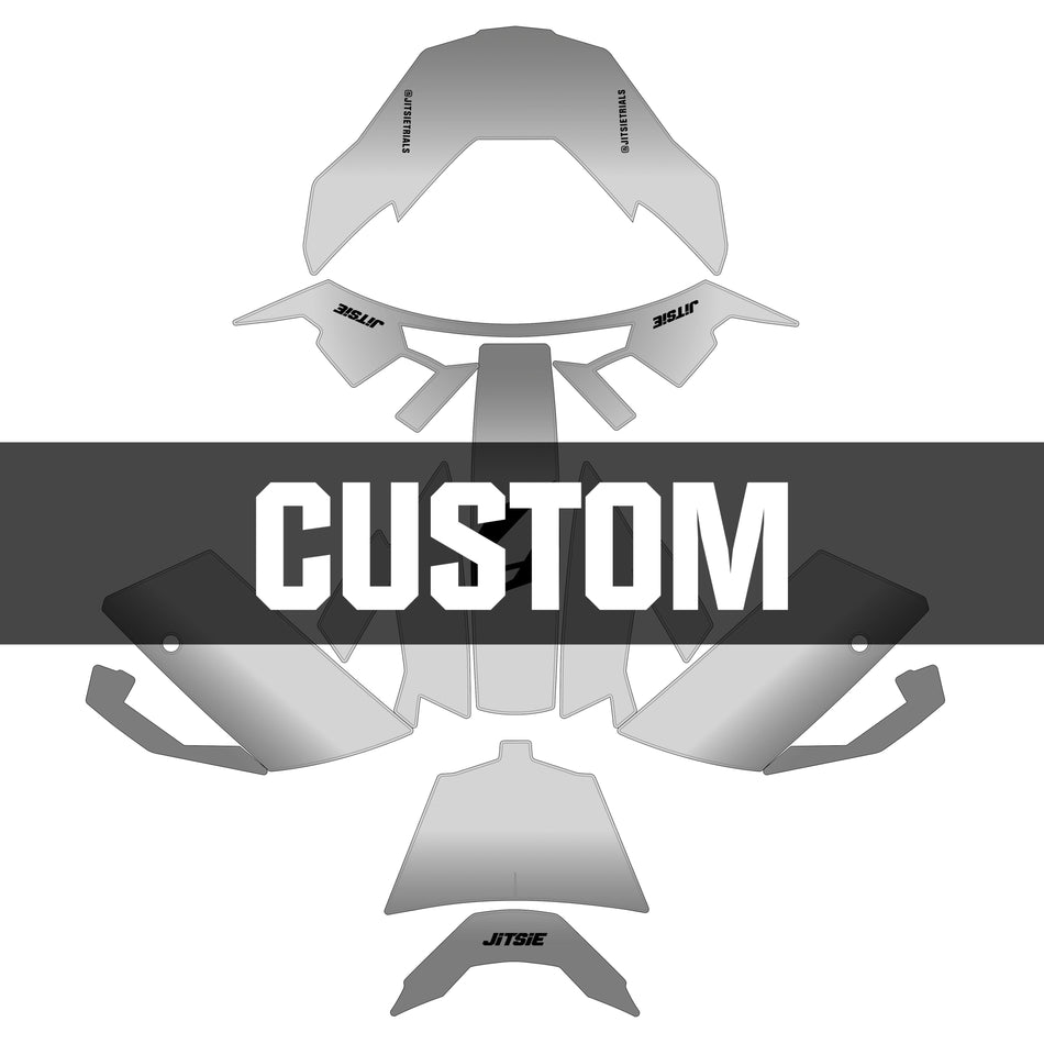 Jitsie Custom HT3 Helmet Sticker Wrap Solid 2025