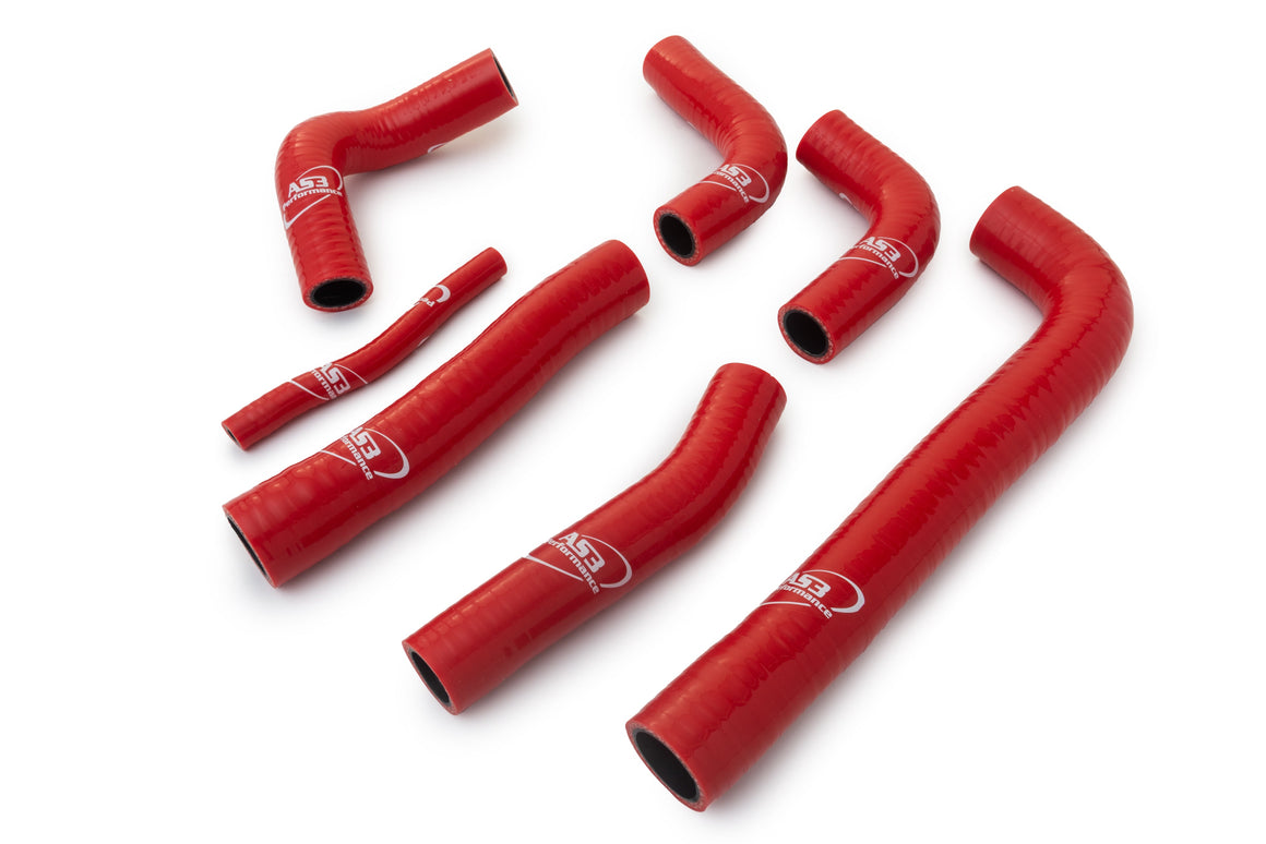 DUCATI ST3 ST3S 2004-2007 AS3 PERFORMANCE SILICONE RADIATOR HOSES RED