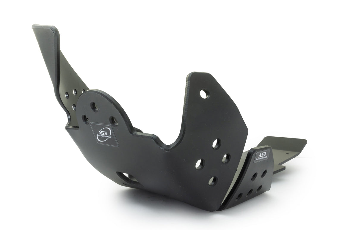 FANTIC XXF 250 2022-2024 XEF 250 2021-2024 AS3 DTC PLASTIC SKID PLATE AND LINKAGE GUARD BLACK